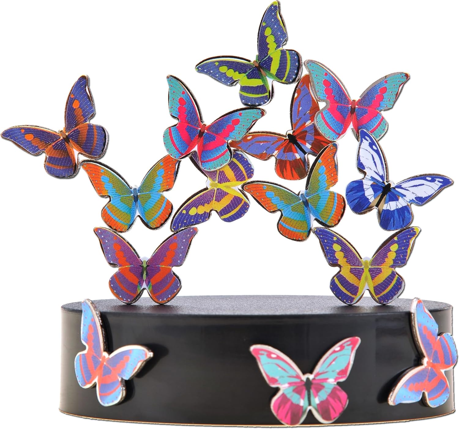 PowerTRC Toy Magnetic Desktop Sculpture (Butterflies) | Mini Magnetic Art Decoration for Desktop | Fun Stress Relief Office Gift