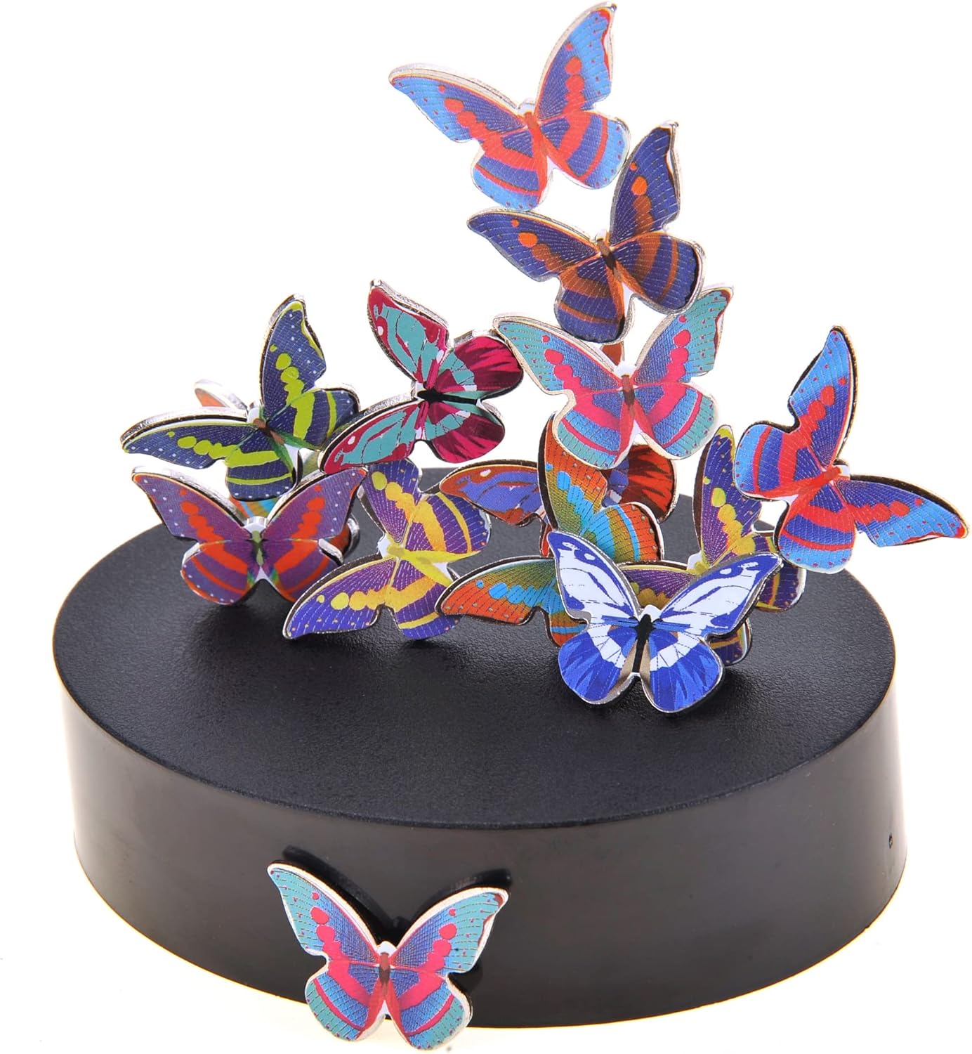 PowerTRC Toy Magnetic Desktop Sculpture (Butterflies) | Mini Magnetic Art Decoration for Desktop | Fun Stress Relief Office Gift
